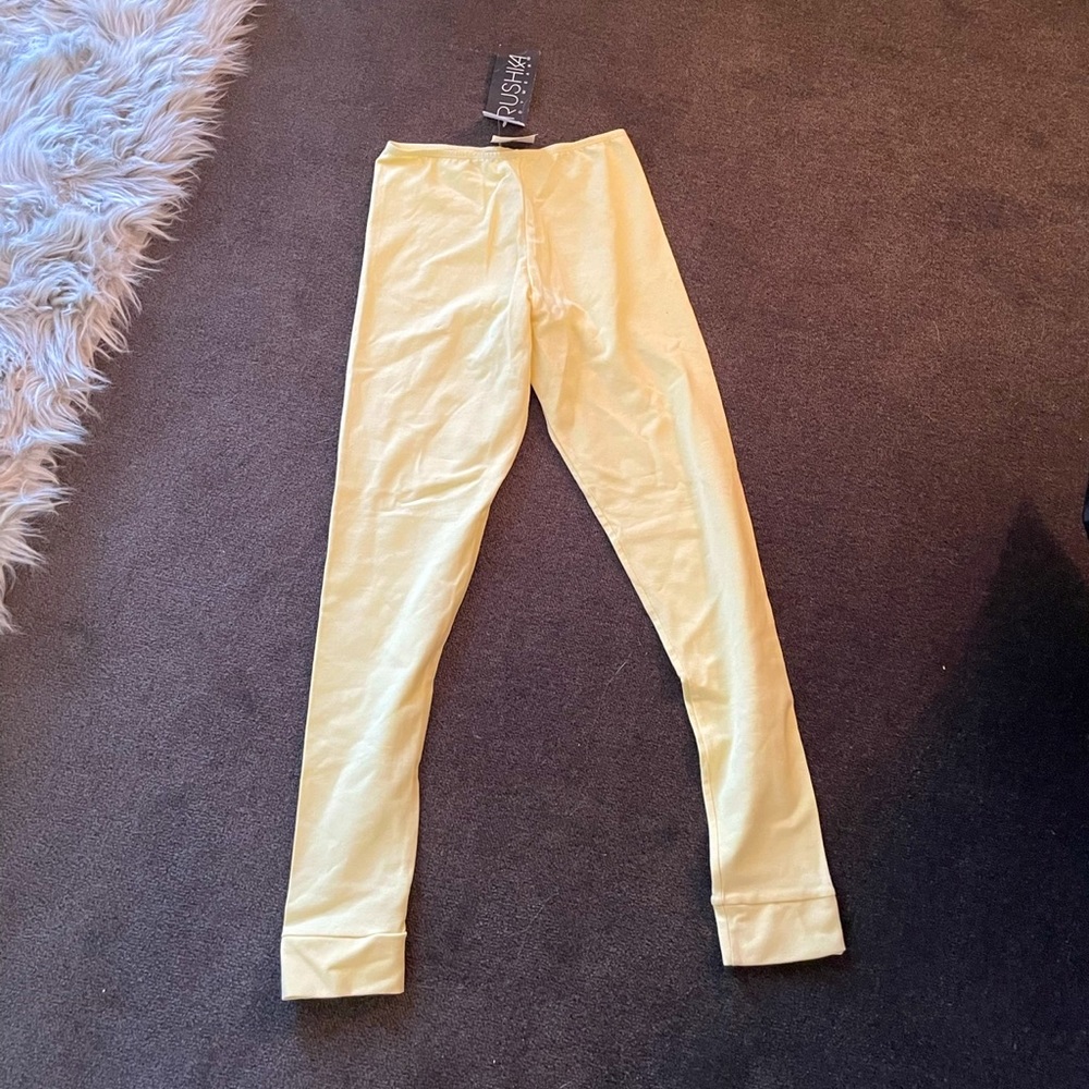 CARUSHKA YELLOW FOOTLESS TIGHTS - Picture 5 of 10